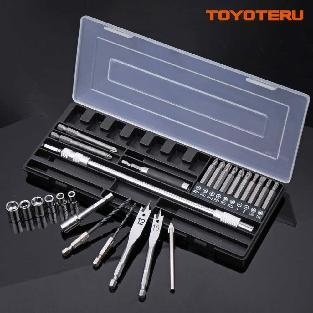 Screwdriver Bit Set 27-piece Includes Drill Bits used for Steel, Wood & Tile NEW